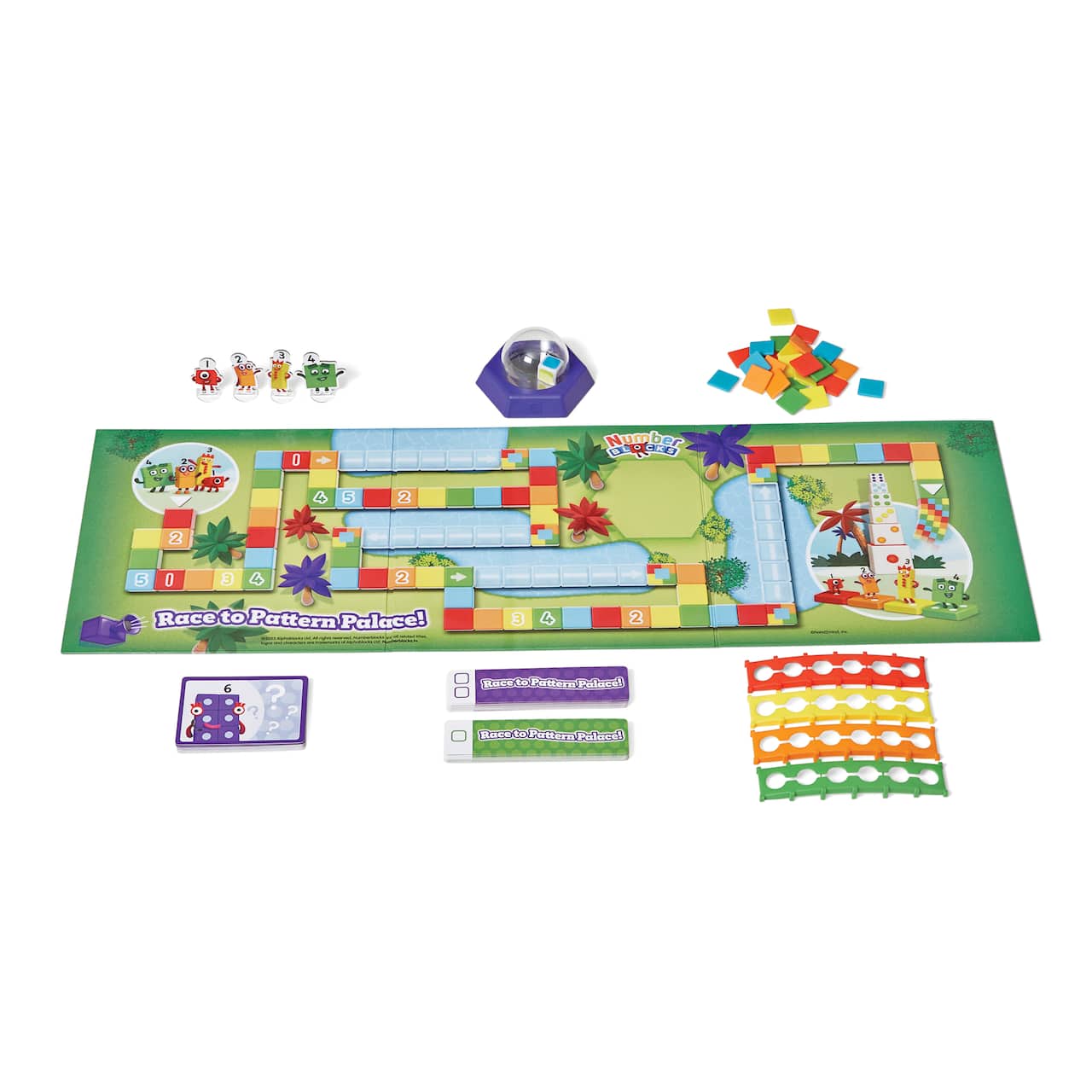 hand2mind Numberblocks® Race to Pattern Palace Board Game Set